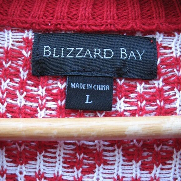 NWOT Red White Cotton Llama Ugly Christmas Sweater - Picture 7 of 7